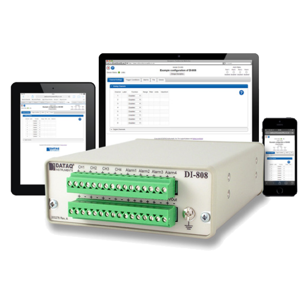 DATAQ DI-808基于web的数据记录器| Althen传感器